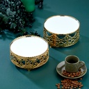 PRESENTOIR DECO METAL 15 CM MODELE OR 