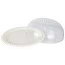 BOITE A GATEAU 29X10 CM PLASTIQUE MODELE BLANC