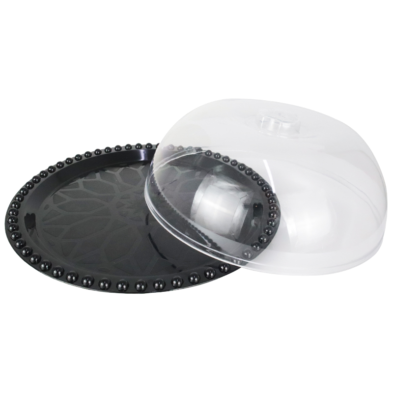 BOITE A GATEAU 29X10 CM PLASTIQUE MODELE NOIR