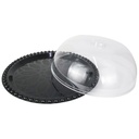 BOITE A GATEAU 29X10 CM PLASTIQUE MODELE NOIR