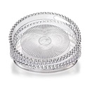 PLATEAU DECO CRYSTAL TRANSPARENT ROND