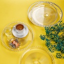 PLATEAU DECO CRYSTAL TRANSPARENT ROND