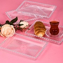 PLATEAU DECO CRYSTAL TRANPARENT RECTANGULAIRE