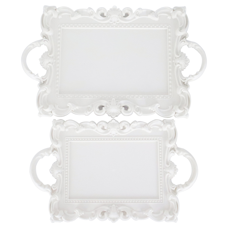 SET PROMO 2 PLATEAUX MIX NOIR &amp; BLANC