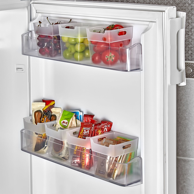 ORGANIZER PLASTIQUE 10X10X10 CM 750 CC. MODELE TRANSPARENT