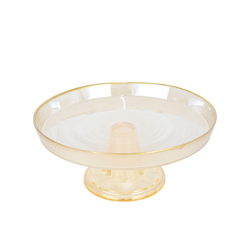 PRESENTOIR VERRE AVEC PIEDS EN VERRE 21 CM 