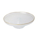 PRESENTOIR VERRE AVEC PIEDS EN VERRE 21 CM 