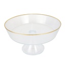 PRESENTOIR VERRE AVEC PIEDS EN VERRE 23 CM 