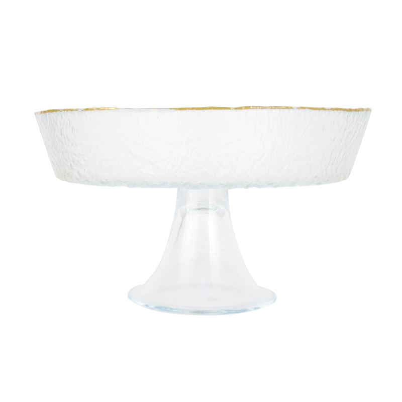 PRESENTOIR VERRE AVEC PIEDS EN VERRE 23 CM 