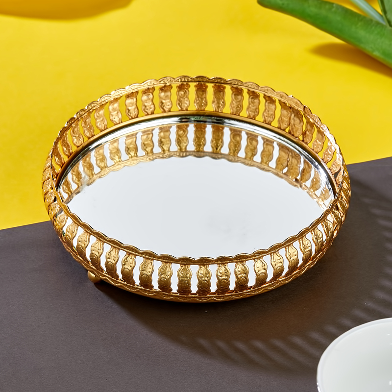 PRESENTOIR PANIER DECO METAL 12 CM MODELE OR