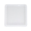 PLATEAU DECO CARRE CRYSTAL PLASTIQUE 22X22 CM TRANSPARENT