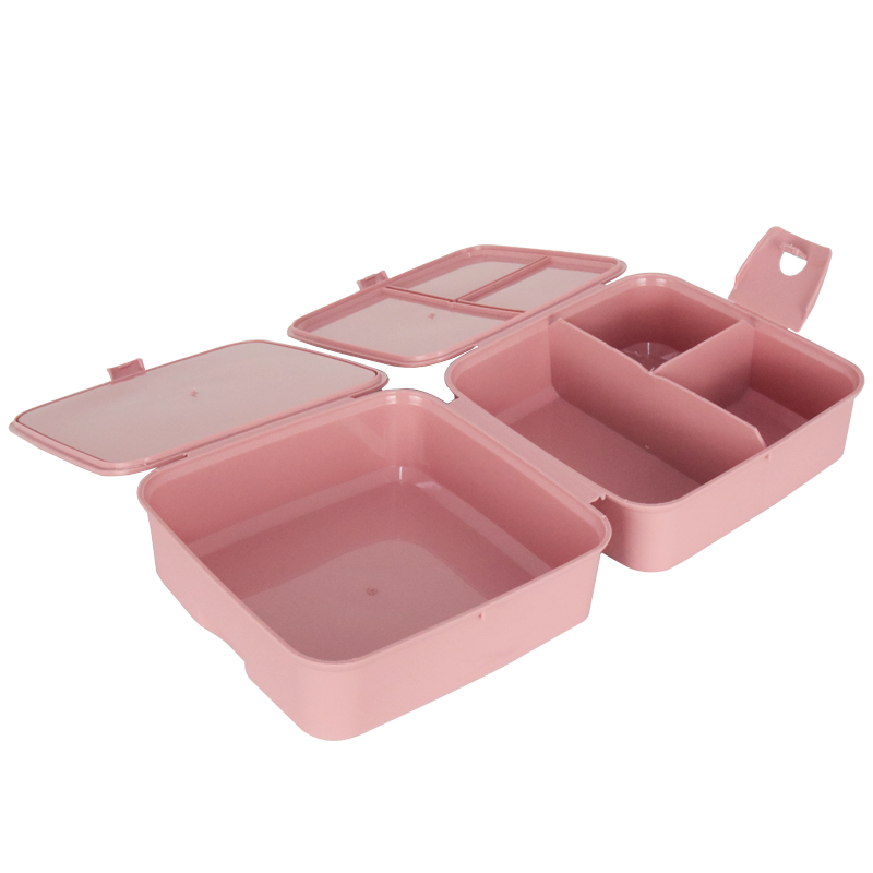 BOITE A DEJEUNER ENFANT MIX ROSE/GRIS/BEIGE
