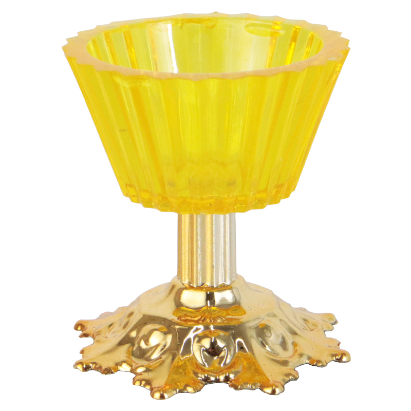 MINI PRESENTOIR DECO CRYSTAL PLASTIQUE 4X8 CM AVEC PIED