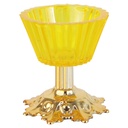 MINI PRESENTOIR DECO CRYSTAL PLASTIQUE 4X8 CM AVEC PIED