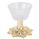 MINI PRESENTOIR DECO CRYSTAL PLASTIQUE 4X8 CM AVEC PIED