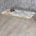 SET 4 TABLES : 3 X DIAMETRES 33 CM + TABLE 90X50X43 CM 