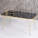 SET 4 TABLES : 3 X DIAMETRES 33 CM + TABLE 90X50X43 CM 