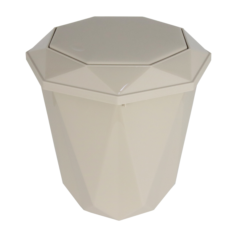 POUBELLE 5.5 LITRES MIX GRIS/BLANC/ROSE/MARRON