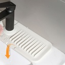 ORGANIZER EVIER SILICONE 37X15 CM BLANC
