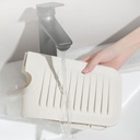 ORGANIZER EVIER SILICONE 37X15 CM BLANC