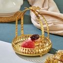 PANIER DECO METAL 12 X 15 CM MODELE OR 