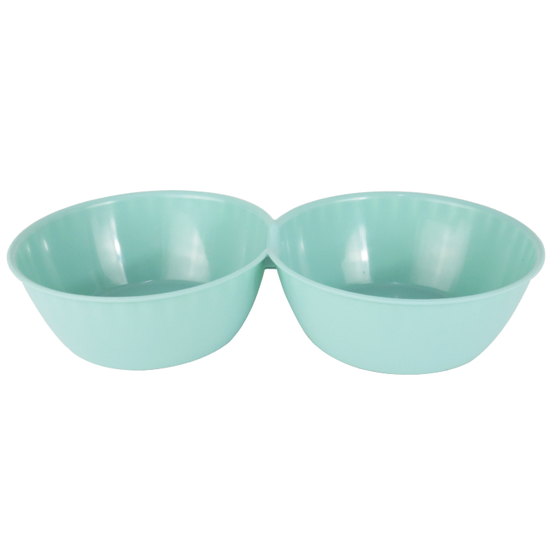 BOL APERITIF 2 COMPARTIMENTS PLASTIQUE 26X13X5 CM MIX GRIS/BLANC/BEIGE/ROSE