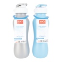 BOUTEILLE EAU PLASTIQUE MIX BLANC/ROSE/TAUPE/BLEU 700 ML 
