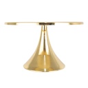 PLATEAU DE PRESENTATION DECO METAL AVEC VERRE 25X14 CM MODELE OR 