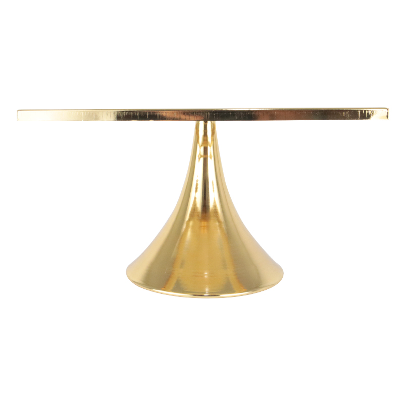 PLATEAU DE PRESENTATION DECO METAL AVEC VERRE 25X25X14 CM MODELE OR