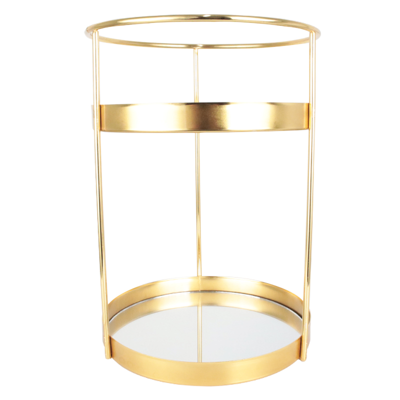 PLATEAU PRESENTATION ROND 2 NIVEAUX 19X26 CM MODELE OR 