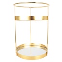 PLATEAU PRESENTATION ROND 2 NIVEAUX 19X26 CM MODELE OR 