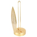 PORTE PAPIER DECO METAL MODELE FEUILLE OR 31X12 CM 