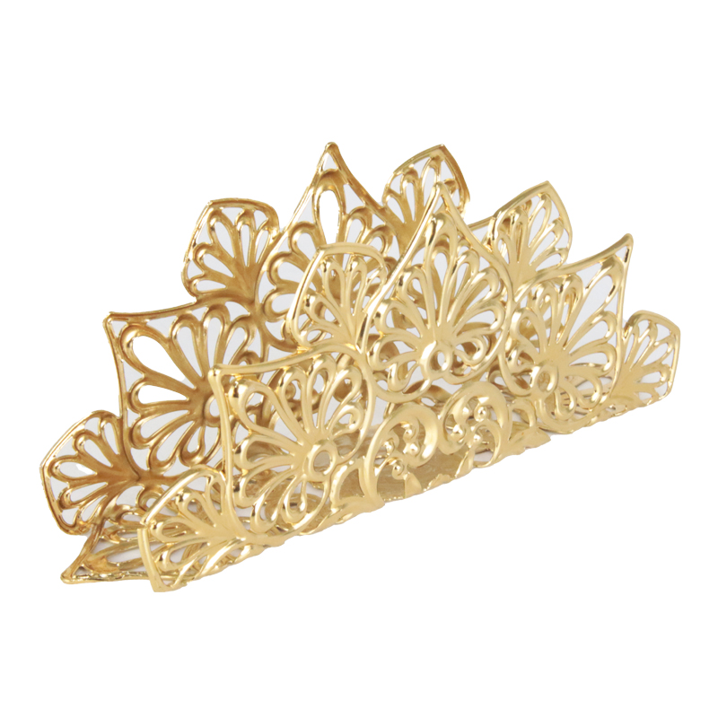 PORTE PAPIER METAL 16X7X3 CM MODELE OR 