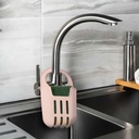 RANGEMENT EVIER AVEC EPONGE 17X9 CM MIX GRIS/ROSE/VERT/BEIGE