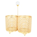 RANGE COUVERTS DE LUXE DECO METAL 21X10X25 CM MODELE OR