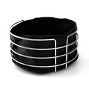 PANIER A PAIN DECO METAL 20X12 CM MODELE ARGENT