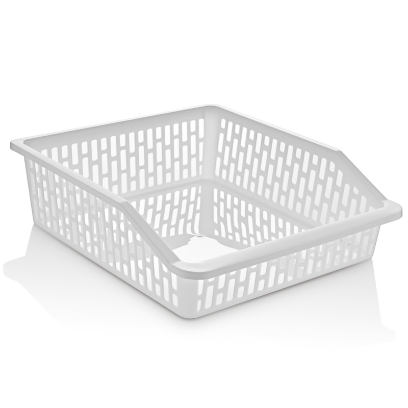 RANGEMENT REFREGIRATEUR PLAT 29X26X8 CM BLANC