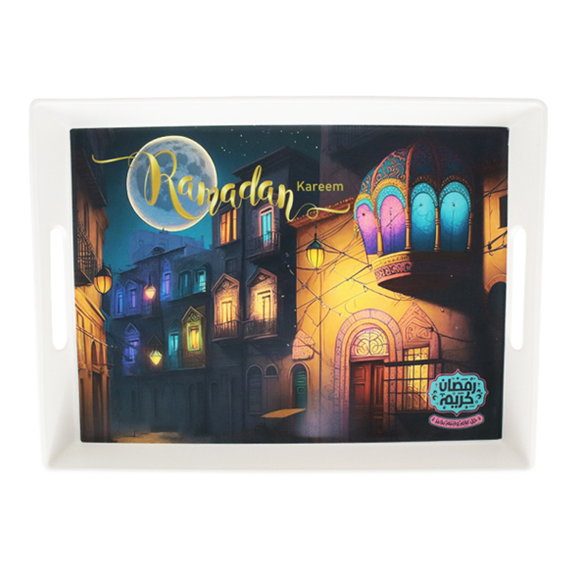 PLATEAU LUXE RAMADAN/EID MUBARAK 22X29 CM MIX DESIGNS