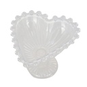 PRESENTOIR DECORATIF AVEC PIED CRYSTAL TRANSPARENT