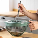 BOL A MIXER 3 LITRES PLASTIQUE MIX ROUGE/GRIS/BEIGE/BLANC
