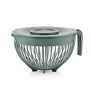 BOL A MIXER 3 LITRES PLASTIQUE MIX ROUGE/GRIS/BEIGE/BLANC