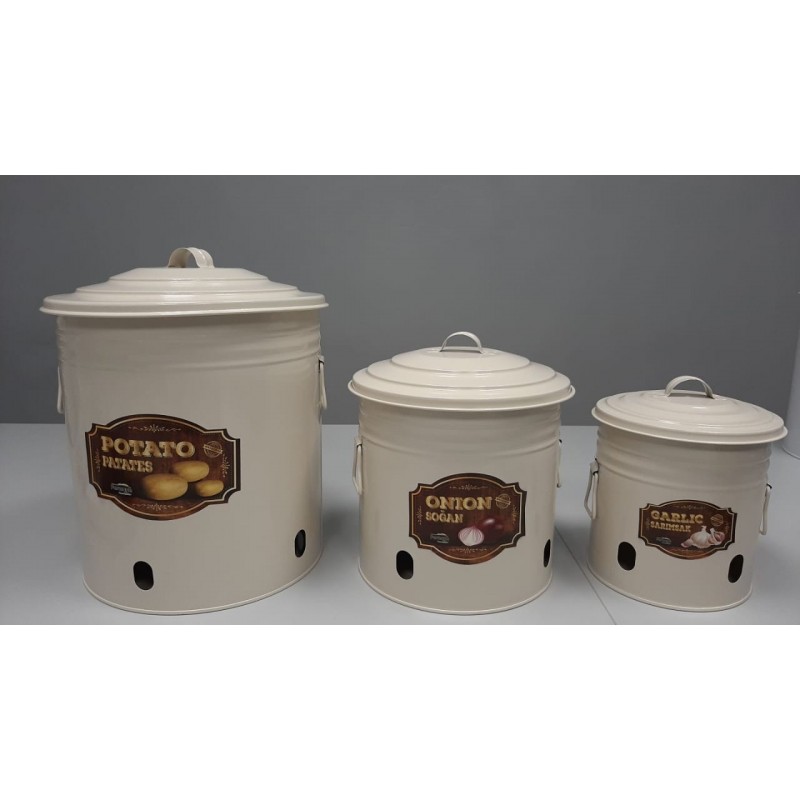 SET RANGE LEGUME METAL 3 PIECES