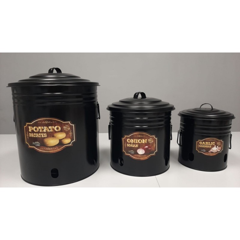 SET RANGE LEGUME METAL 3 PIECES