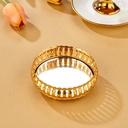 MINI PLATEAU DECO METAL 9 CM MODELE OR 
