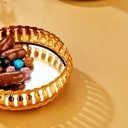 MINI PLATEAU DECO METAL 9 CM MODELE OR 