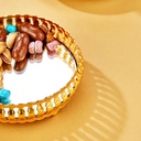MINI PLATEAU DECO METAL 10 CM MODELE OR 