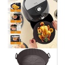 MOULE POUR AIR FRYER EN SILICONE 20X5 CM COULEUR NOIR/ROUGE