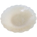 BOL FRUIT DECO EN VERRE 40 CM  TRANSPARENT AMBRE