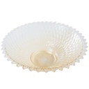BOL FRUIT DECO EN VERRE 34 CM  TRANSPARENT AMBRE