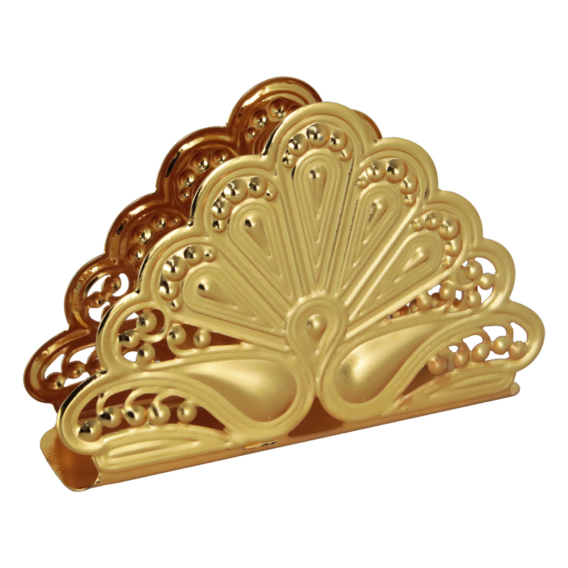 PORTE PAPIER DECO METAL 14X10 CM MODELE OR 
